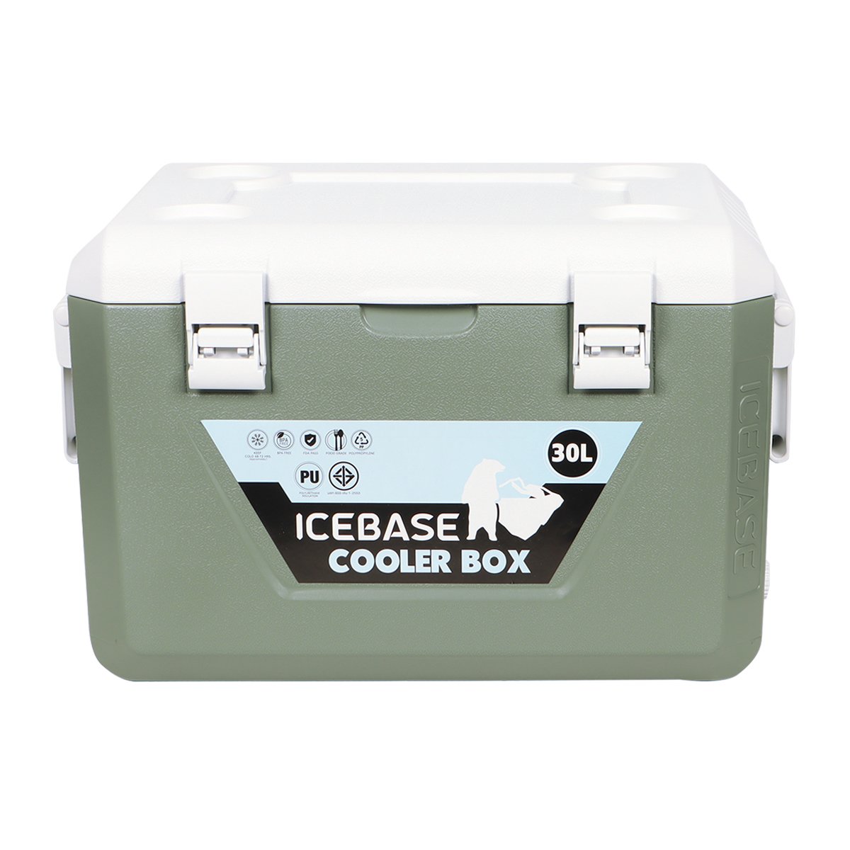 กระติกน้ำแข็งเก็บความเย็น ICEBASE รุ่น CLG-201GN (MERCURY) ขนาด 30 ลิตร สีเขียว